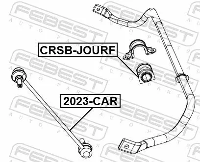 FEBEST Mounting, stabiliser bar (CRSB-JOURF)