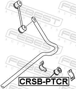 FEBEST Mounting, stabiliser bar (CRSB-PTCR)