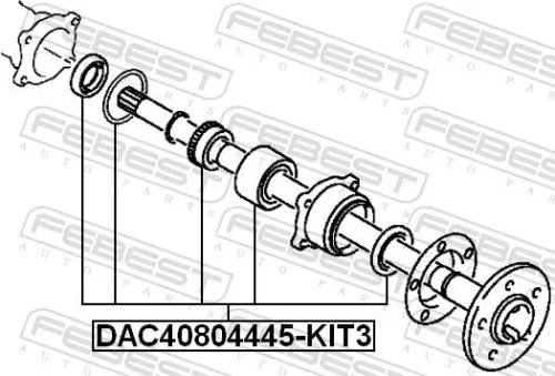 FEBEST Wheel Bearing Kit (DAC40804445-KIT3)