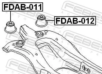 FEBEST Bushing, axle beam (FDAB-012)