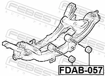FEBEST Mounting, control/trailing arm (FDAB-057)