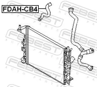 FEBEST Coolant Pipe (FDAH-CB4)