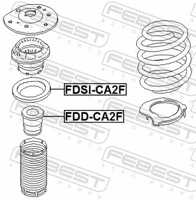 FEBEST Rubber Buffer, suspension (FDD-CA2F)