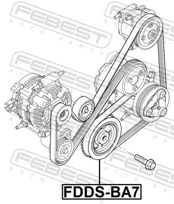 FEBEST Belt Pulley, crankshaft (FDDS-SEWA)