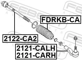FEBEST Bellow, steering (FDRKB-CA)