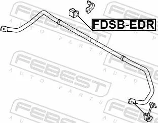FEBEST Mounting, stabiliser bar (FDSB-EDR)