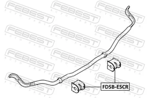 FEBEST Mounting, stabiliser bar (FDSB-ESCR)