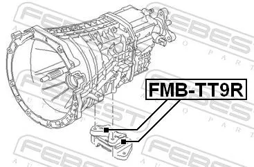 FEBEST Mounting, engine (FMB-TT9R)