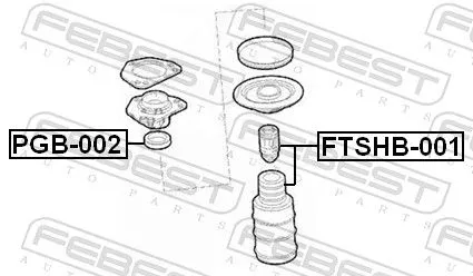 FEBEST Dust Cover Kit, shock absorber (FTSHB-001)