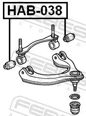 FEBEST Mounting, control/trailing arm (HAB-038)