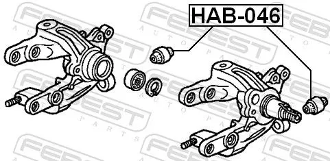 FEBEST Mounting, control/trailing arm (HAB-046)