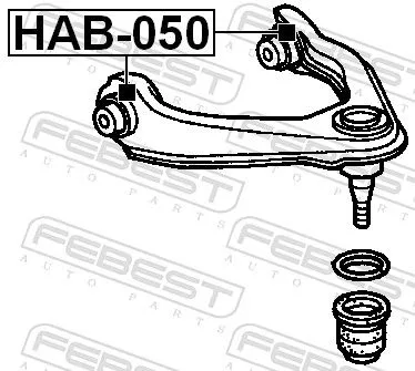 FEBEST Mounting, control/trailing arm (HAB-050)