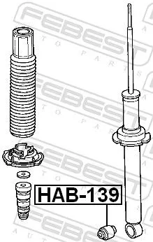 FEBEST Bush, shock absorber (HAB-139)