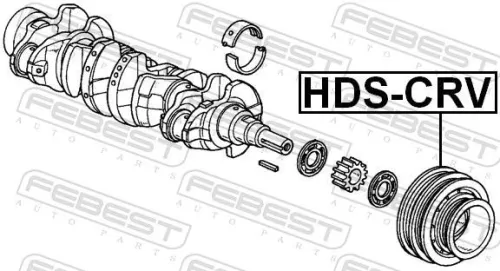 FEBEST Belt Pulley, crankshaft (HDS-CRV)