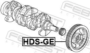 FEBEST Belt Pulley, crankshaft (HDS-GE)