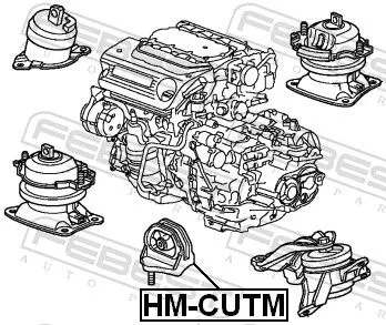 FEBEST Mounting, automatic transmission (HM-CUTM)