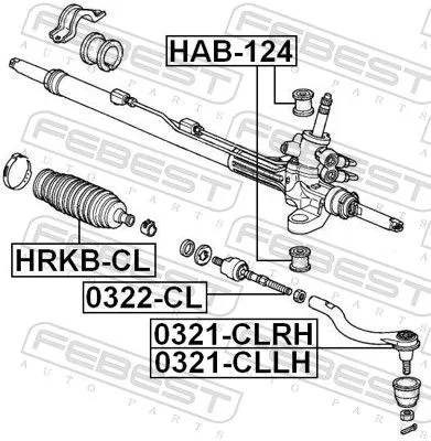 FEBEST Bellow, steering (HRKB-CL)
