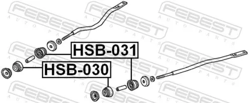 FEBEST Mounting, control/trailing arm (HSB-030)