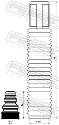 FEBEST Dust Cover Kit, shock absorber (HSHB-ACCVIIR-KIT)