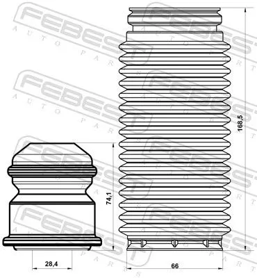 FEBEST Dust Cover Kit, shock absorber (HSHB-FDF-KIT)