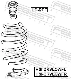 FEBEST Spring Seat (HSI-CRVLOWFL)