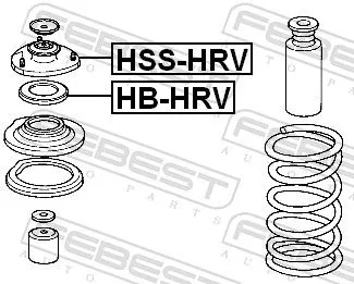 FEBEST Suspension Strut Support Mount (HSS-HRV)