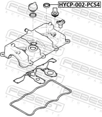 FEBEST Gasket Kit, cylinder head (HYCP-002-PCS4)