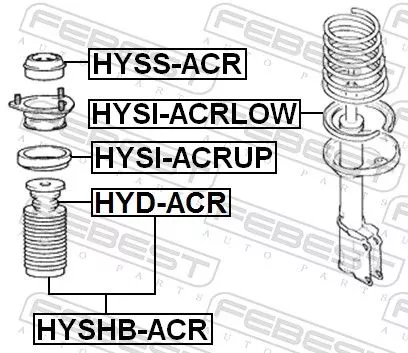 FEBEST Rubber Buffer, suspension (HYD-ACR)