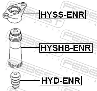 FEBEST Rubber Buffer, suspension (HYD-ENR)