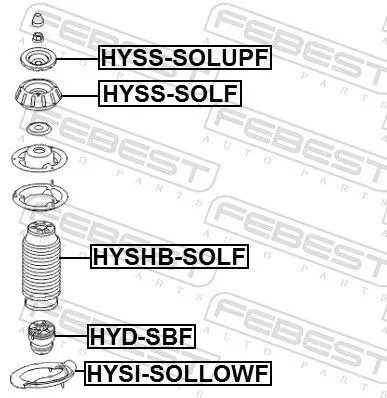 FEBEST Rubber Buffer, suspension (HYD-SBF)