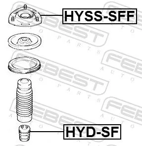 FEBEST Suspension Strut Support Mount (HYSS-SFF)