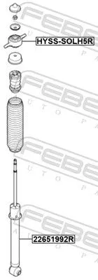 FEBEST Suspension Strut Support Mount (HYSS-SOLH5R)