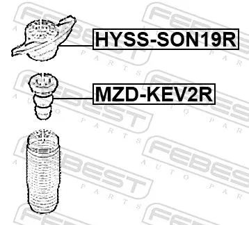 FEBEST Suspension Strut Support Mount (HYSS-SON19R)
