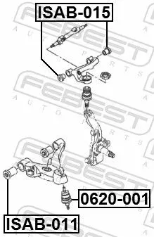FEBEST Mounting, control/trailing arm (ISAB-015)
