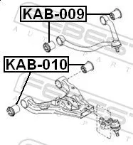 FEBEST Mounting, control/trailing arm (KAB-010)