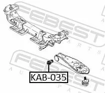 FEBEST Mounting, control/trailing arm (KAB-035)
