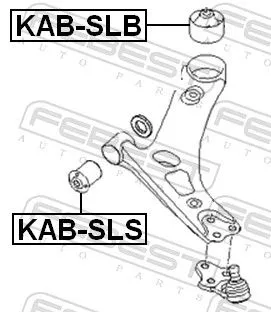 FEBEST Mounting, control/trailing arm (KAB-SLB)