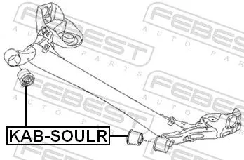 FEBEST Bushing, axle beam (KAB-SOULR)