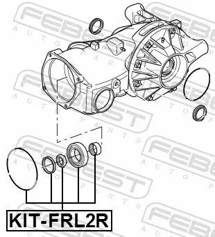 FEBEST Bearing, drive shaft (KIT-FRL2R)