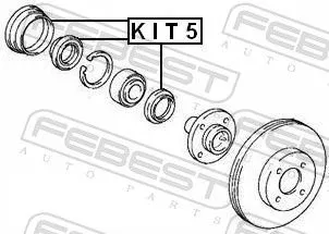 FEBEST Seal Ring, wheel hub (KIT5)