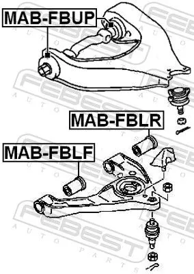 FEBEST Mounting, control/trailing arm (MAB-FBLF)
