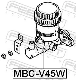 FEBEST Brake Master Cylinder (MBC-V45W)
