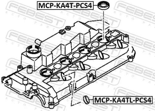 FEBEST Seal Ring, injector (MCP-KA4TL-PCS4)