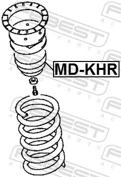 FEBEST Rubber Buffer, suspension (MD-KHR)