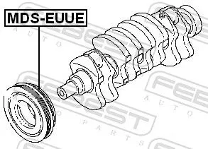 FEBEST Belt Pulley, crankshaft (MDS-EUUE)