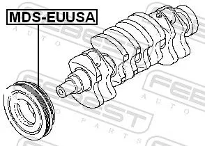 FEBEST Belt Pulley, crankshaft (MDS-EUUSA)