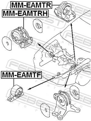 FEBEST Mounting, engine (MM-EAMTF)