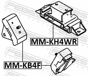 FEBEST Mounting, automatic transmission (MM-KH4WR)