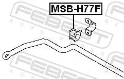 FEBEST Mounting, stabiliser bar (MSB-H77F)