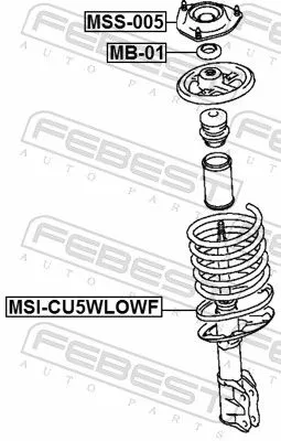 FEBEST Spring Seat (MSI-CU5WLOWF)
